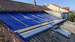 Rénovation de toiture avec désamiantage à proximité de Sautron velux après