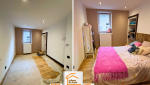 création chambre appartement, rénovation parquet ancien, isolation appartement Combloux, rénovation intérieure montagne, courtier en travaux sallanches