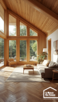 intérieur extension bois moderne lumineux Bretagne