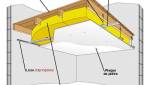 Exemple d'isolation de plafond