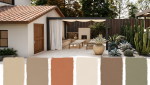 palette de couleurs terrasse 2026 sable argile terracotta crème brun doux et vert sauge