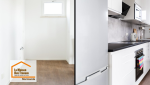 Pièce vide avant rénovation au Mas-d’Agenais (47430) destinée à accueillir une cuisine aménagée avec optimisation de l’espace et accompagnement en travaux.