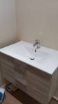 Pose du meuble simple vasque 
