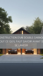 Construction d’un double garage accolé à une maison