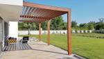  Aménagement de terrasse en carrelage imitation bois avec pergola - Nantes 44
