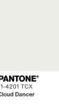 Cloud Dancer Pantone