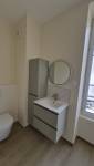 Meuble de salle de bain vert sauge