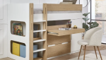 un lit à mi-hauteur très astucieux ! (Maisons du Monde)