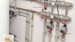 Installation complète de chauffage associant ballon d’hydroaccumulation, énergie solaire thermique et chaudière bois dans une maison rénovée à Agen.