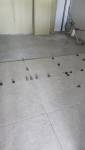 Pose du carrelage 80x80 effet Travertin