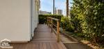 terrasse bois avec rembarde