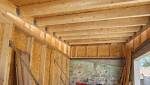 Vue de l'intérieur en OSB Murs et plafond