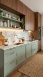 Cuisine vert olive