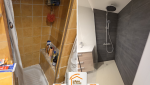 travaux salle de bains Albertville Moûtiers, rénovation intérieure montagne, salle de bains sur mesure, courtier en travaux salle de bains, rénovation maison Saint-Paul-sur-Isère