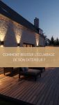 Aménagement extérieur avec éclairage fonctionnel et décoratif