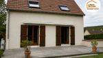 cuisine ouverte extension maison, chambre supplémentaire maison, grandes baies vitrées aluminium, extension contemporaine Gex, valorisation maison