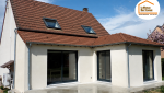 extension maison près de Gex, extension en L, agrandir sa maison Pays de Gex, extension avec terrasse, pièce de vie agrandie