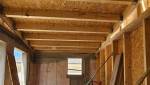 Vue de l'intérieur en OSB Plafond