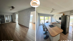 optimisation appartement Annemasse, gagner une chambre supplémentaire, rénovation logement familial, cuisine ouverte moderne, réagencement appartement Haute-Savoie