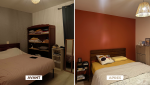 Rénovation chambre - avant/après