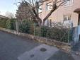 Muret et grillage avant travaux de rénovation extérieure - Ambérieu-en-Bugey 01500