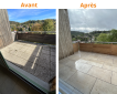Terrasse avant après Métabief