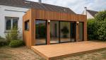 Extension bois avec bardage naturel à Brignais 69530