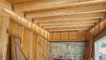 Vue de l'intérieur en OSB Murs et plafond