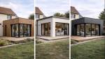 Extension de maison avec différents matériaux à Francheville 69340