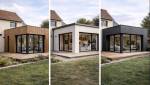 Extension de maison avec différents matériaux à Francheville 69340