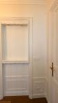 Niche sur mesure avec moulures assorties à l'existant