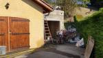 Chantier de construction du garage en cours