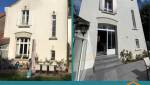 Ravalement de façade sur une maison avant-après - Nantes 44000 44200