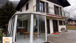 extension de maison Haute-Savoie, extension maison avec parement pierre, construction extension Chamonix, valorisation maison montagne, extension maison clé en main