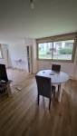 Vue de la rénovation du sol dans le séjour