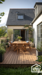 Aménagement optimisé d'une petite terrasse dans le Morbihan