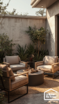 Espace détente extérieur avec mobilier adapté à une terrasse de 12 m²
