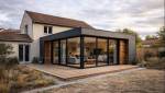 Extension maison bois et métal avec terrasse à Francheville 69340