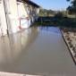 Nouvelle terrasse avec dalle béton coulée - Caussade 82300