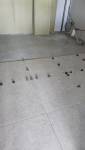 Pose du carrelage 80x80 effet Travertin
