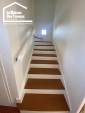 Escalier ancien rénové dans une maison à Damgan dans le Morbihan
