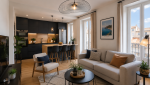 Cuisine moderne après rénovation d'un appartement à La Ciotat