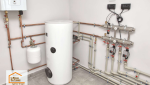 Vase d’expansion installé lors d’une rénovation énergétique à Agen pour sécuriser le circuit de chauffage et optimiser le fonctionnement de l’installation.