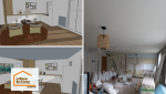 Travaux de rénovation intérieure à Quimper avec reprise de l’isolation, réorganisation des volumes et modernisation complète d’un appartement ancien accompagné par La Maison Des Travaux Quimper.
