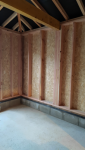 Construction de l'ossature bois pour une extension de maison à Rives