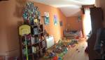 Sol et peinture d'une chambre d'enfant à Vinay