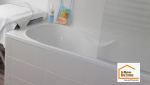 Sèche-serviettes moderne et meuble vasque intégrés dans une salle de bain entièrement rénovée près d’Aix-en-Provence, alliant confort, fonctionnalité et design contemporain.