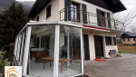 extension de maison Haute-Savoie, extension maison avec parement pierre, construction extension Chamonix, valorisation maison montagne, extension maison clé en main