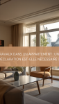 Rénovation d'un appartement avec ouverture dans un mur porteur
