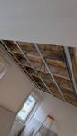 Structure du plancher bois créé au-dessus du salon